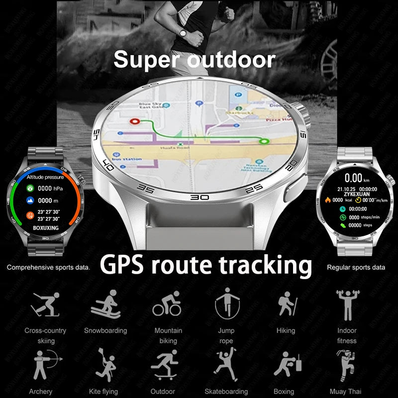 Reloj Inteligente 5 Pro con AMOLED, GPS, NFC, Brújula y Llamadas Bluetooth