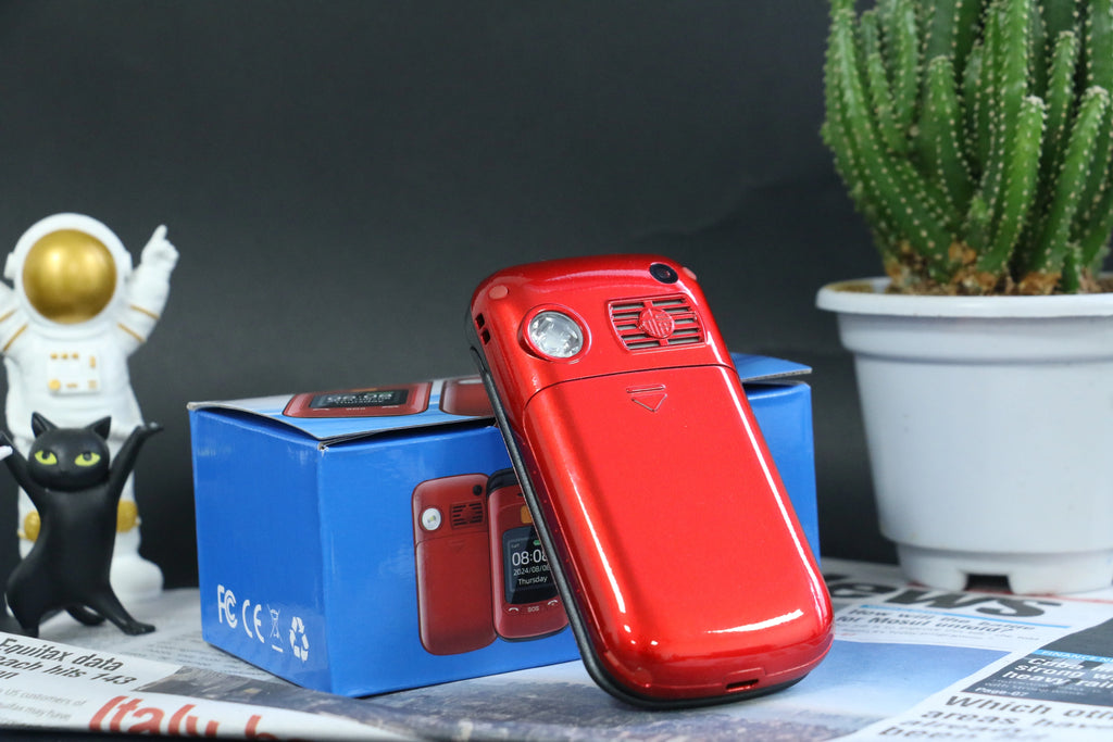 Mafam F899 Senior Flip Feature Phone Dos pantallas 2 Sim Botón grande SOS Dial Antorcha Clamshell Móvil Estilo retro 15 días Larga modo de reposo