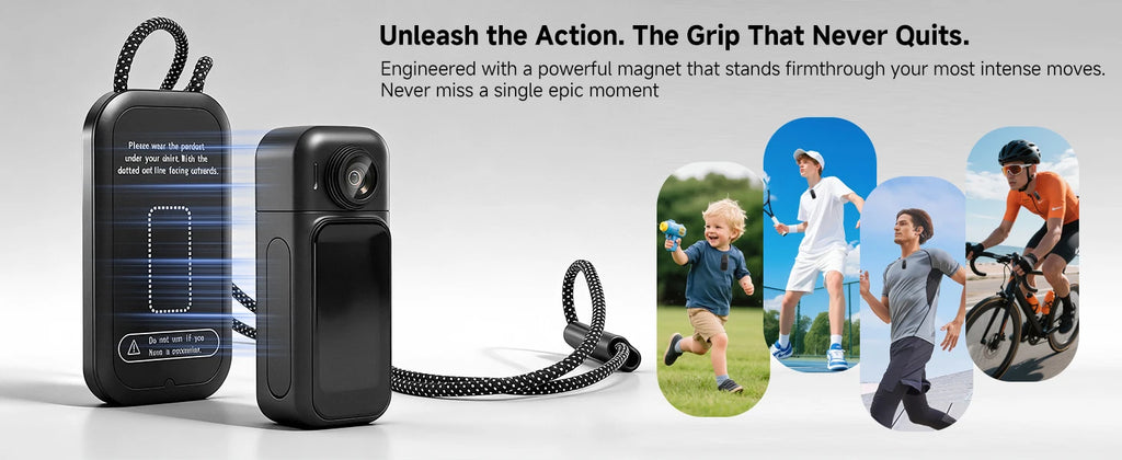 Mini cámara de acción FHD 1080P con WiFi, pantalla táctil y resistencia al agua