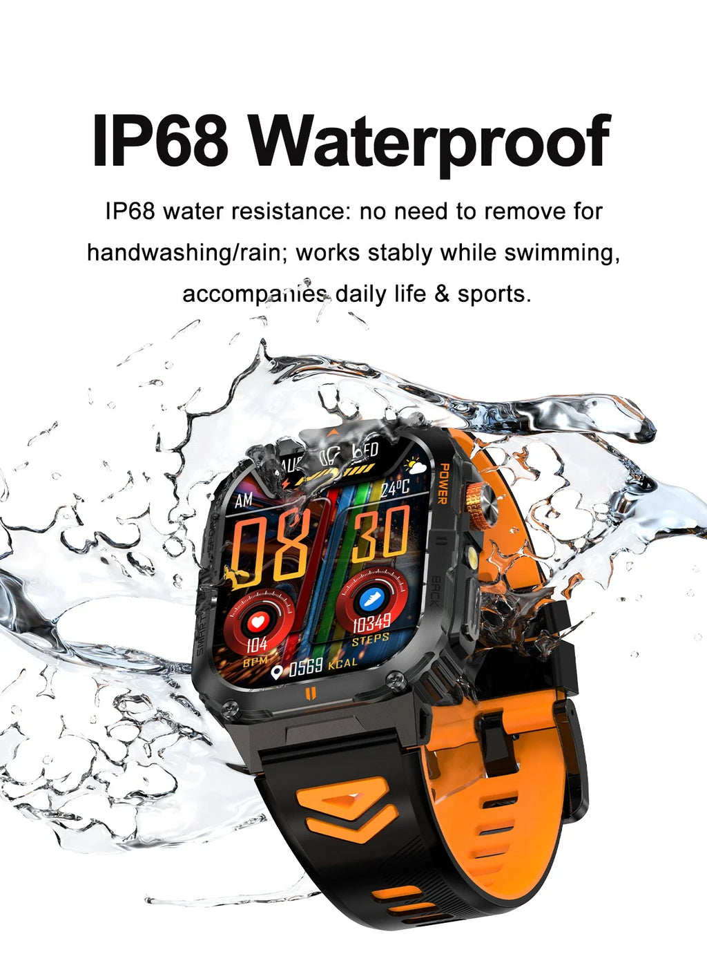 Reloj Inteligente Deportivo IP68 100+ Modos