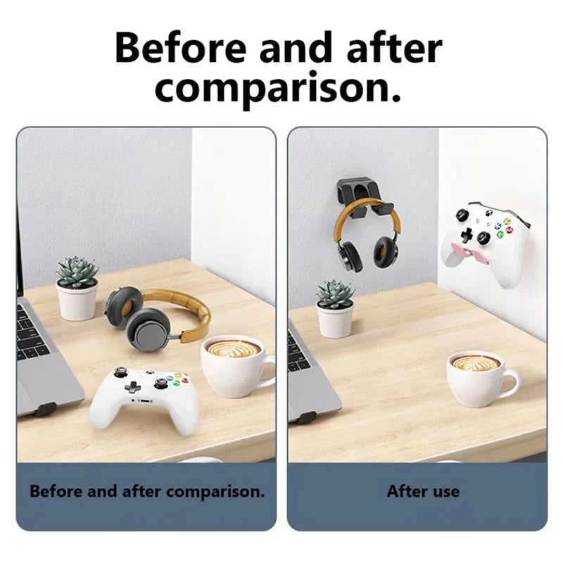 Soporte de pared para controladores de juegos, compatible con Nintendo Switch Pro/PS5/PS4/Xbox, soporte para gamepads, accesorios.