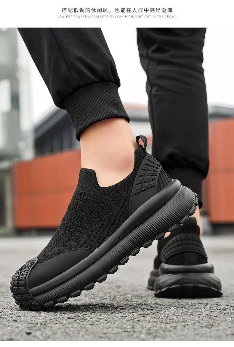 Zapatos planos ligeros de marca informales transpirables para hombre, zapatillas cómodas de moda, zapatos de hombre de talla grande
