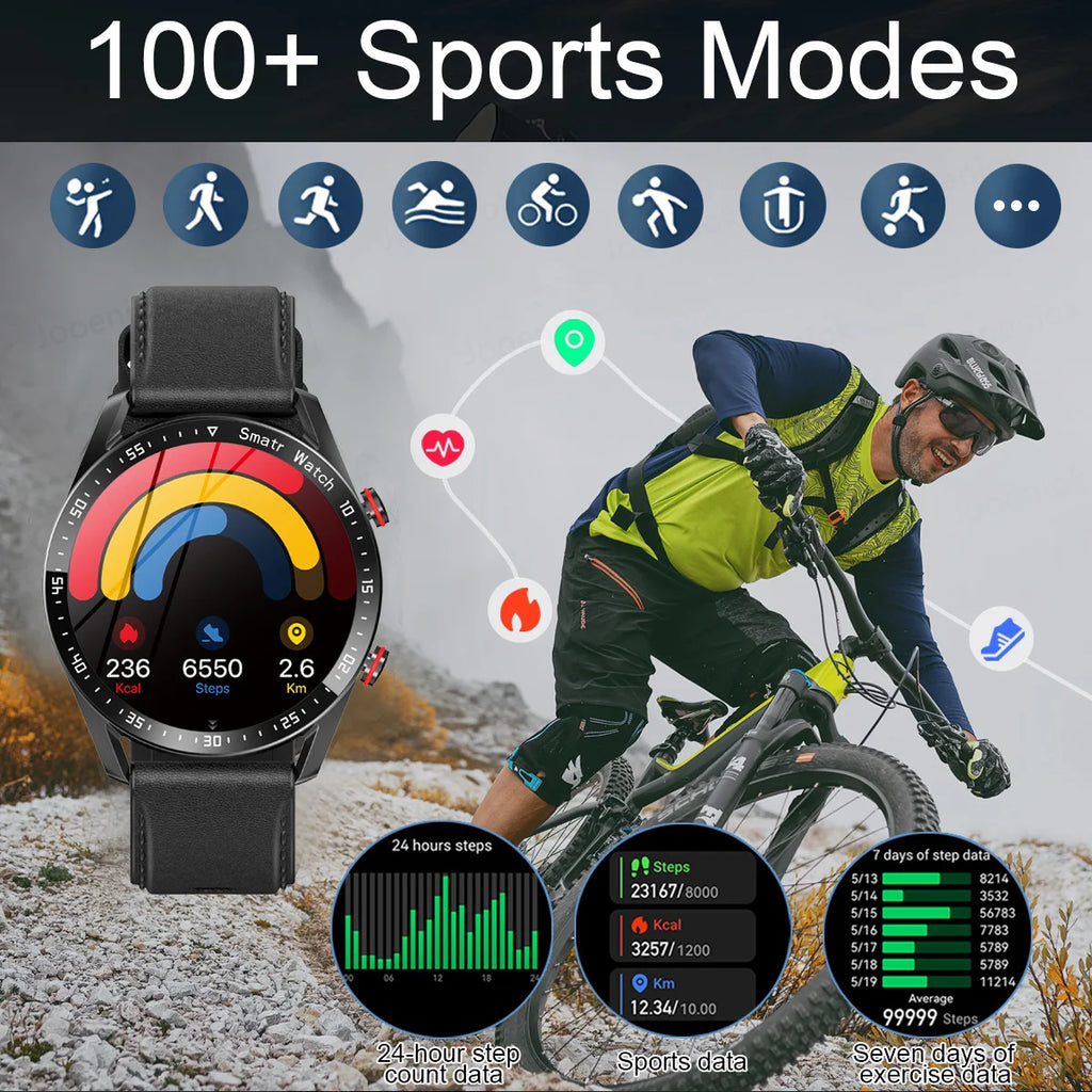 Reloj Inteligente Voz AMOLED ECG+PPG Bluetooth