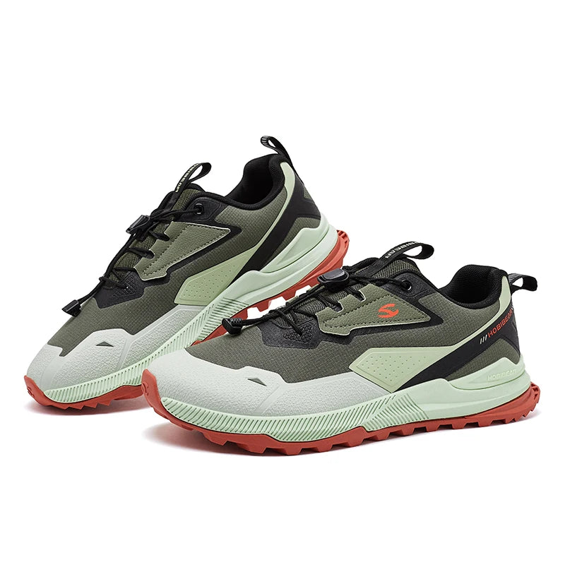 HOBIBEAR Zapatos para correr unisex, zapatillas de senderismo con banda elástica, zapatos casuales ligeros y transpirables