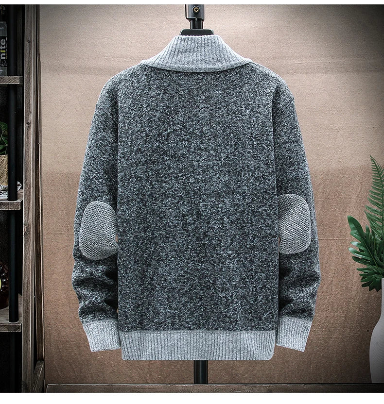 Cárdigan de Punto para Hombre | Cuello Alto con Cremallera