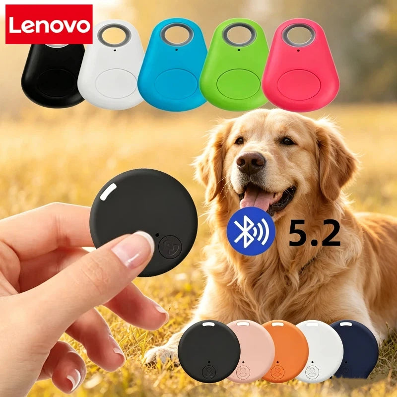 Localizador GPS Bluetooth 5.0 Lenovo Mini para Perros, Dispositivo Antipérdida para Mascotas, Niños, Bolsos, Carteras, Rastreador Inteligente