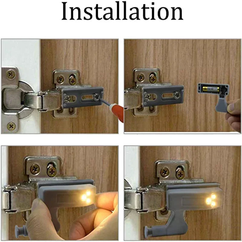 Luz LED para Armario con Sensor y Bisagra Interior
