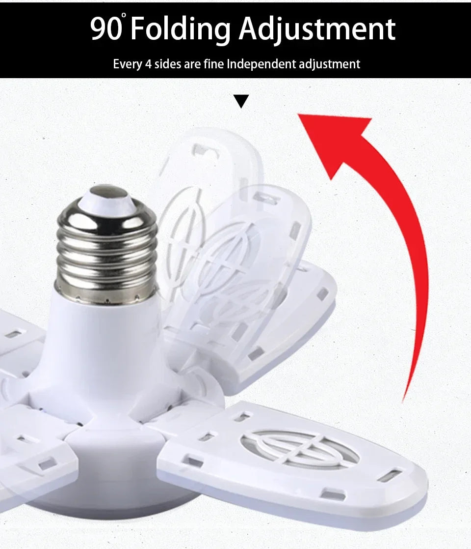 Lámpara LED Plegable E27 para el Hogar y Garaje