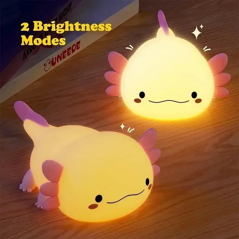 Luz nocturna de silicona suave: lámpara de noche regulable de 3 niveles con control táctil recargable por USB para guardería, niños, bebés y decoración de regalo
