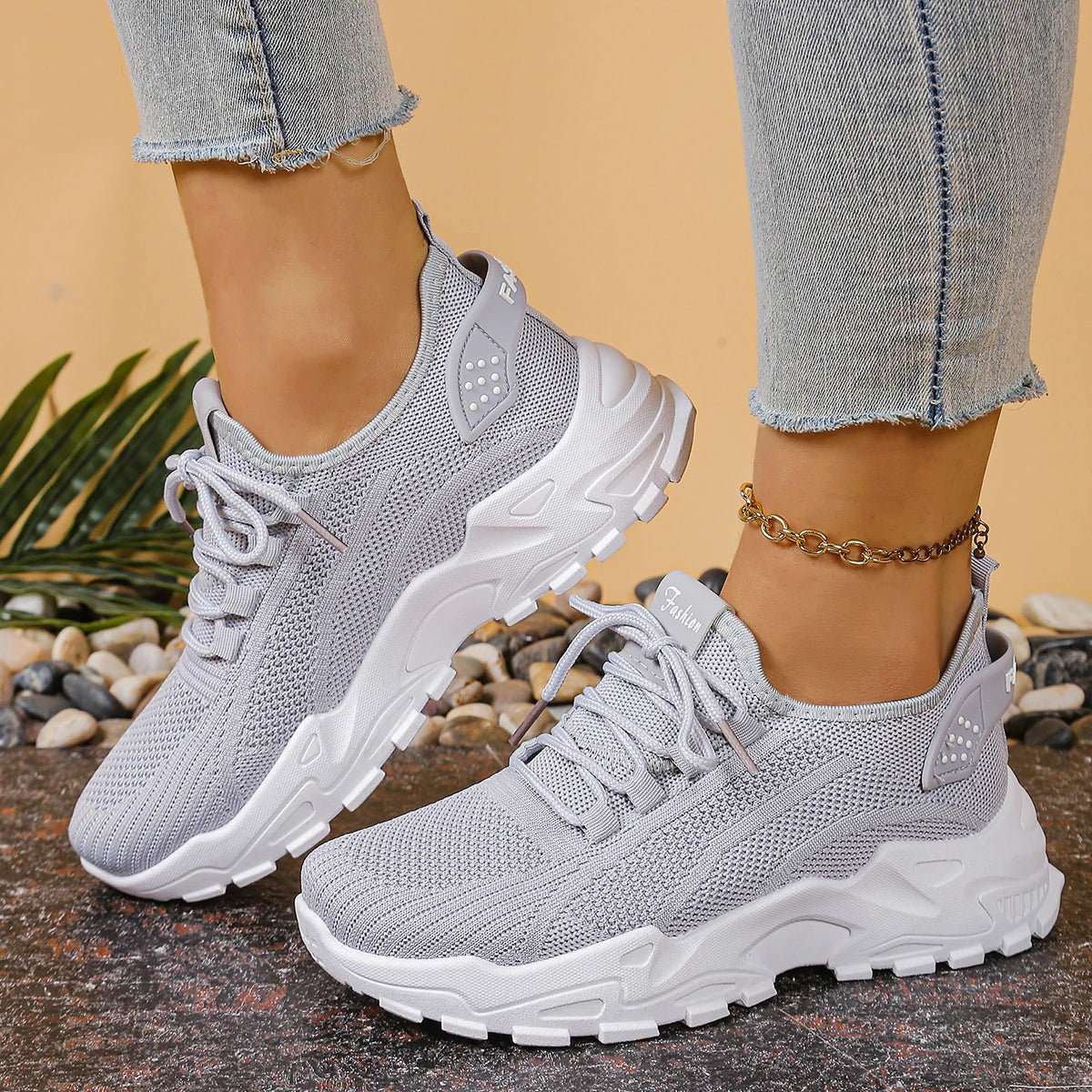 Zapatillas de Mujer con Estampado de Leopardo - Livianas y Transpirables