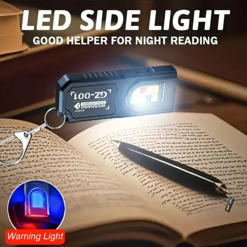 Llavero Linterna LED Mini Recargable Tipo C 550LM Portátil de Bolsillo