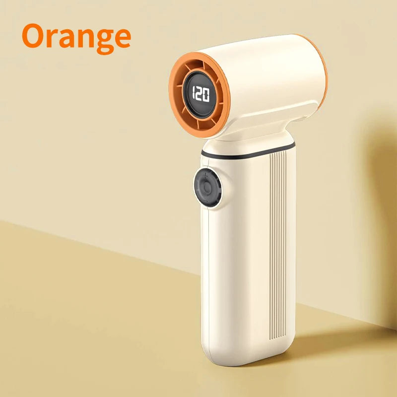 Mini Ventilador de Mano Recargable USB con Pantalla Digital