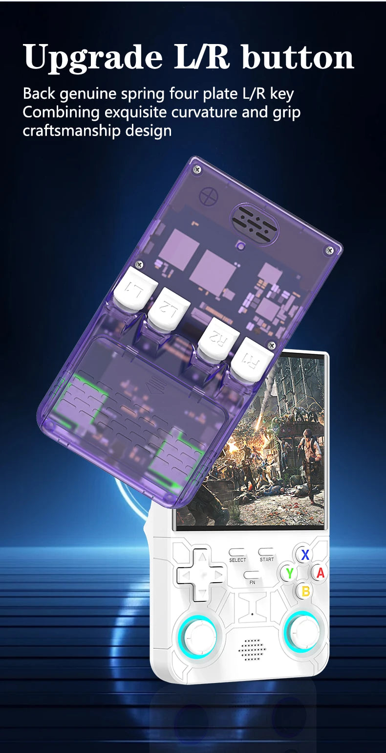 Consola de Videojuegos Retro R36 Ultra, Sistema Linux, Pantalla IPS de 4.0 Pulgadas