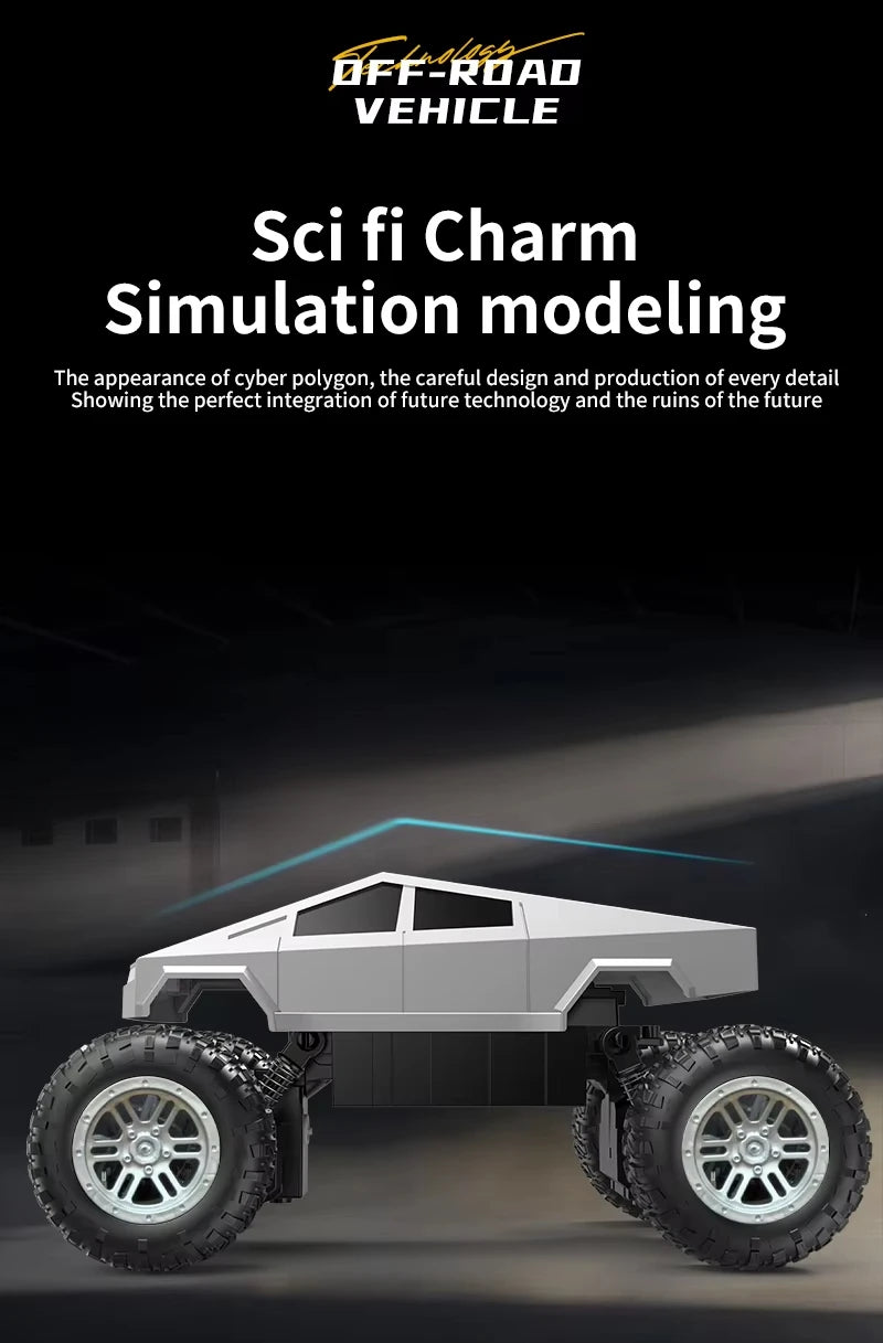 Camión RC Anfibio 4WD 1:16 con Giros 360° y Luces LED