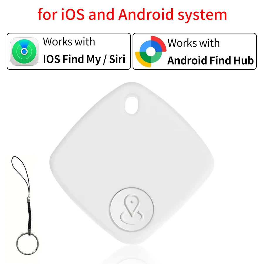 Mini dispositivo de seguimiento de mascotas, localizador de perros y gatos, rastreador GPS inteligente con Bluetooth, recordatorio antipérdida, funciona con la aplicación Findmy Android iOS