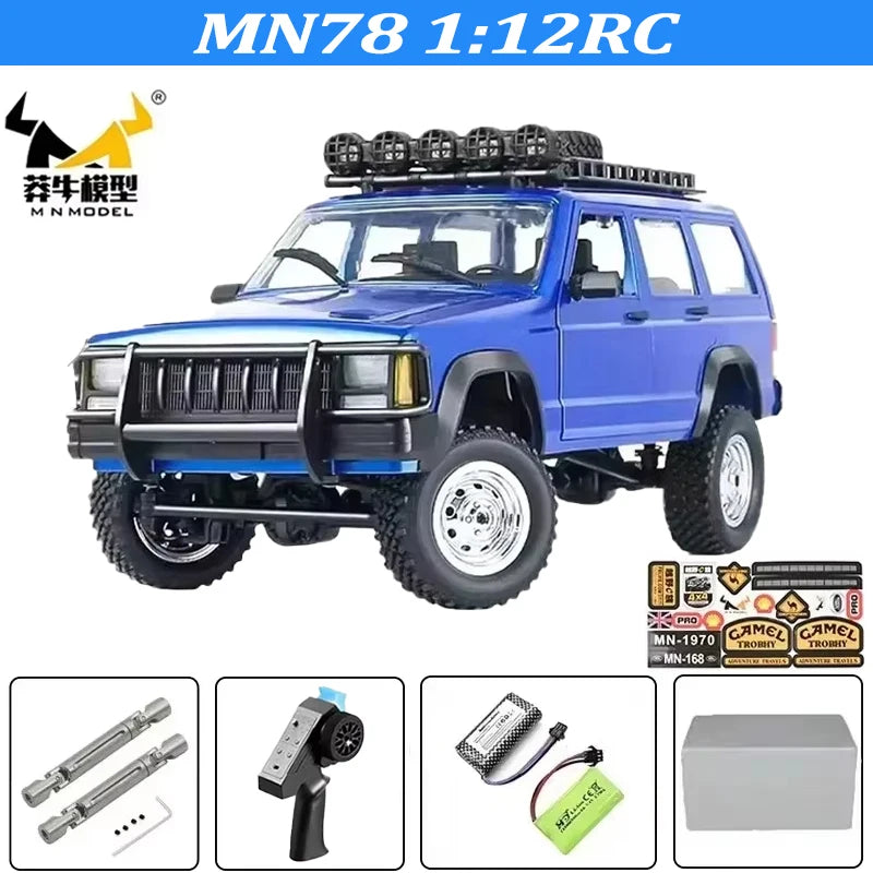 MN82 MN82S Toyota Rc 4x4 Rc CAR 2,4g 1/12 escala completa todoterreno Control remoto coche trepador de control remoto coche de juguete para regalo