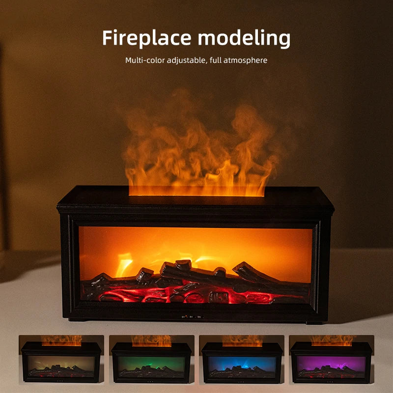 Difusor de Aceite Esencial Chimenea 7 Colores