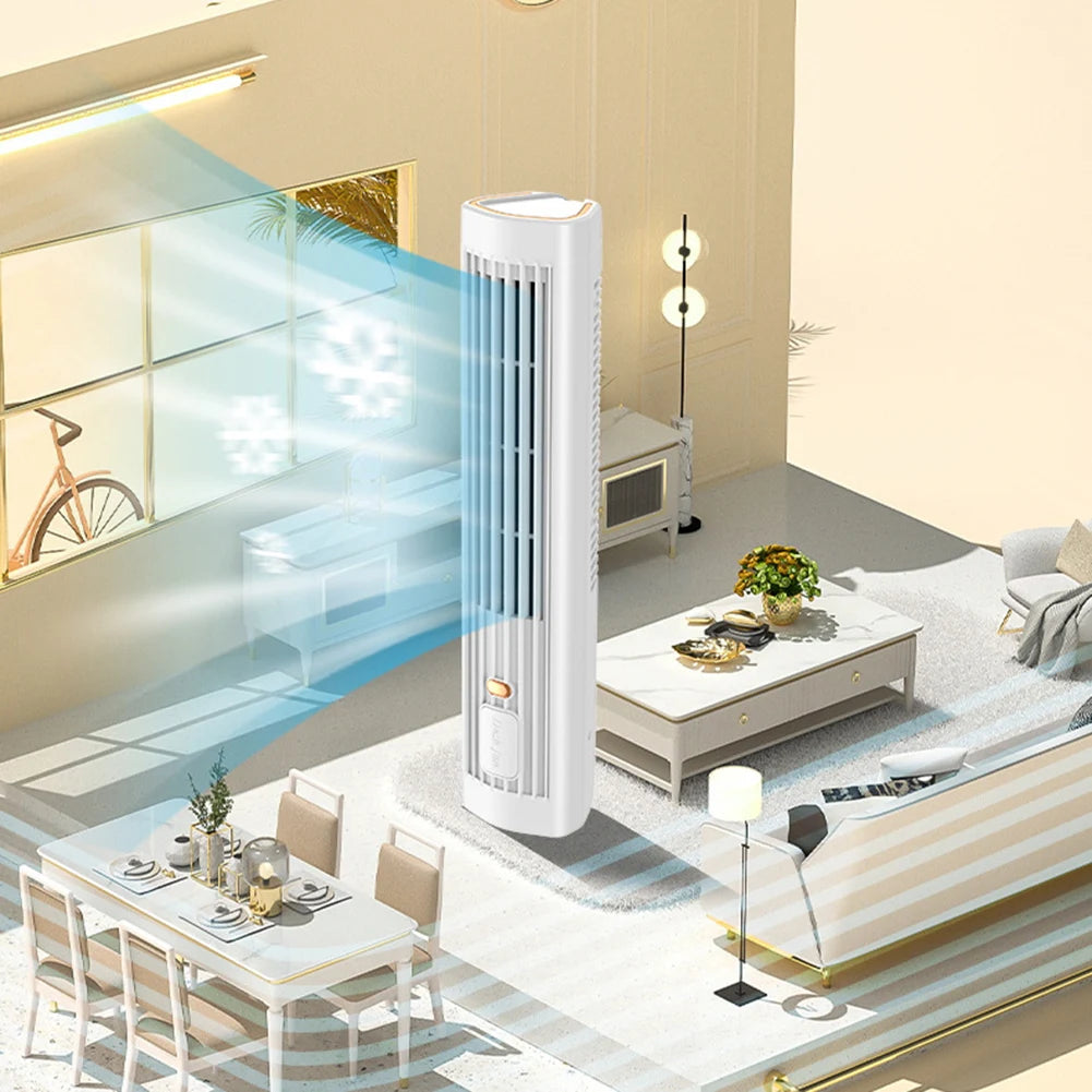 Ventilador de Torre Sin Aspas Recargable USB con Batería