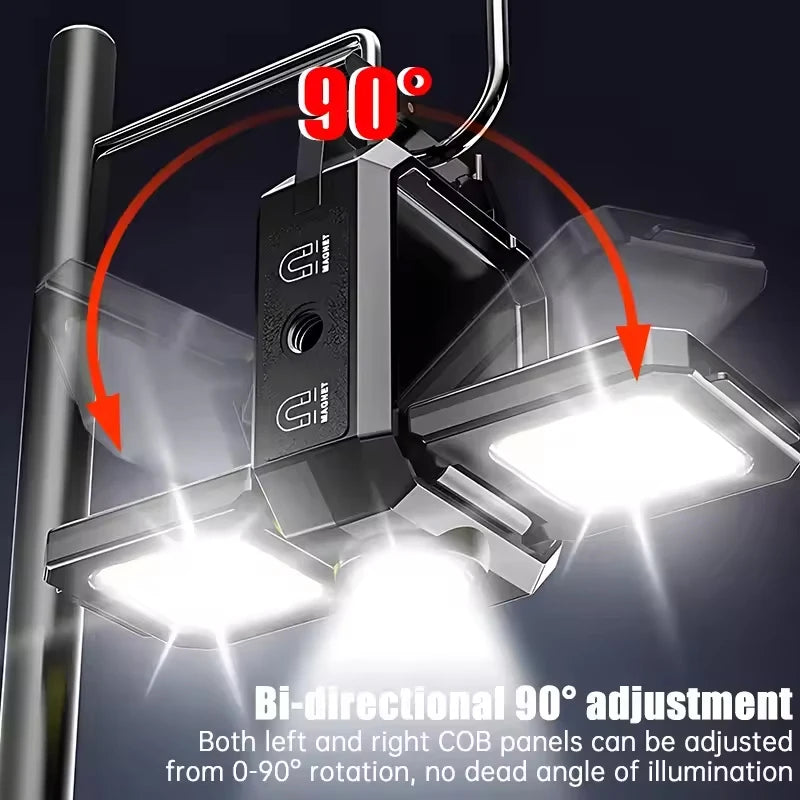 Linterna Mini Llavero COB Recargable USB con Luces Laterales 1000LM