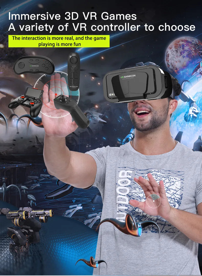 Gafas VR 3D, auriculares de realidad Virtual, dispositivos, lentes para casco, gafas inteligentes para teléfonos inteligentes, teléfono móvil, juego de visor Viar