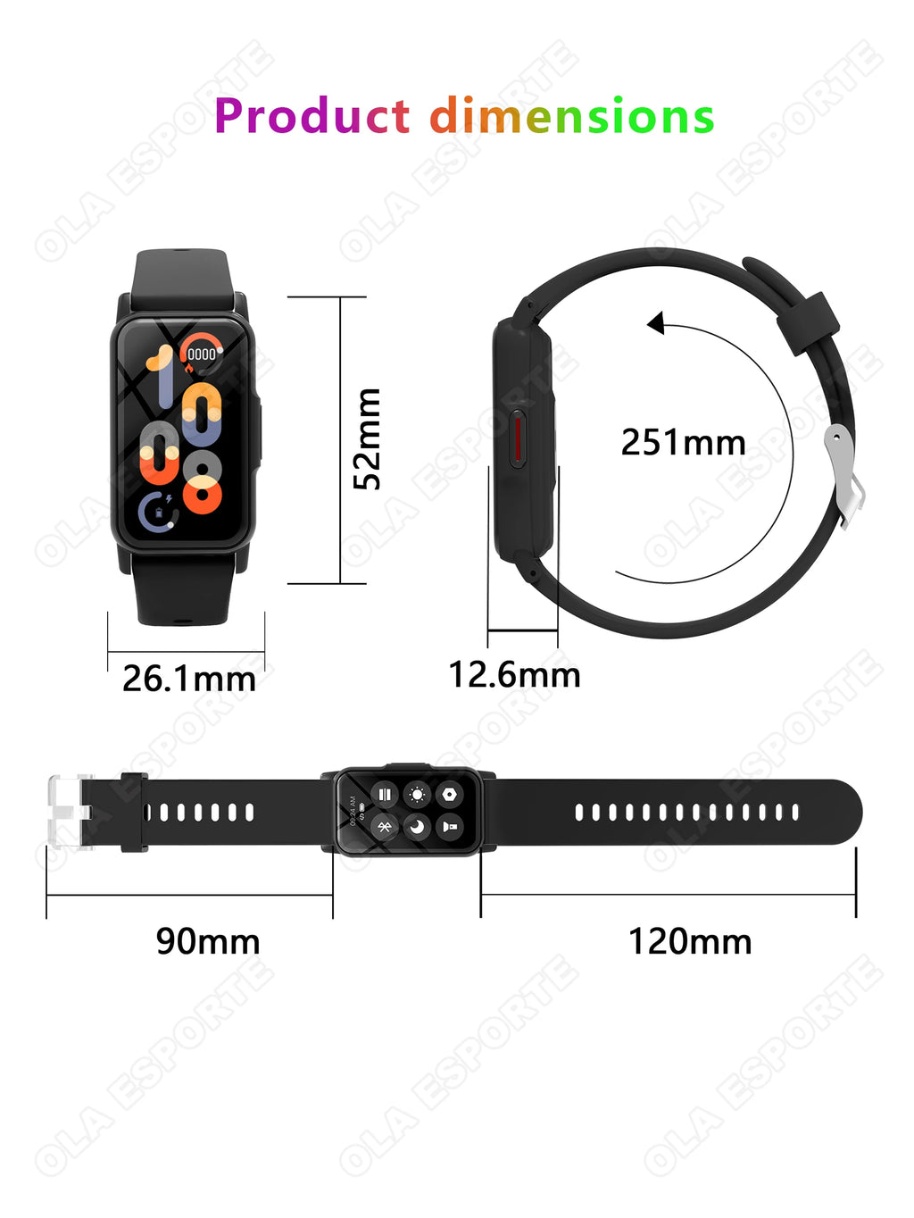 Reloj Inteligente Monitor Cardíaco IP68 Deportes