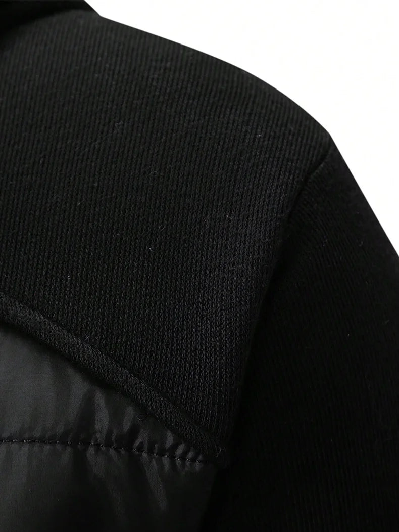 Cárdigan de Punto con Cremallera para Hombre | Bolsillos y Cuello Alto