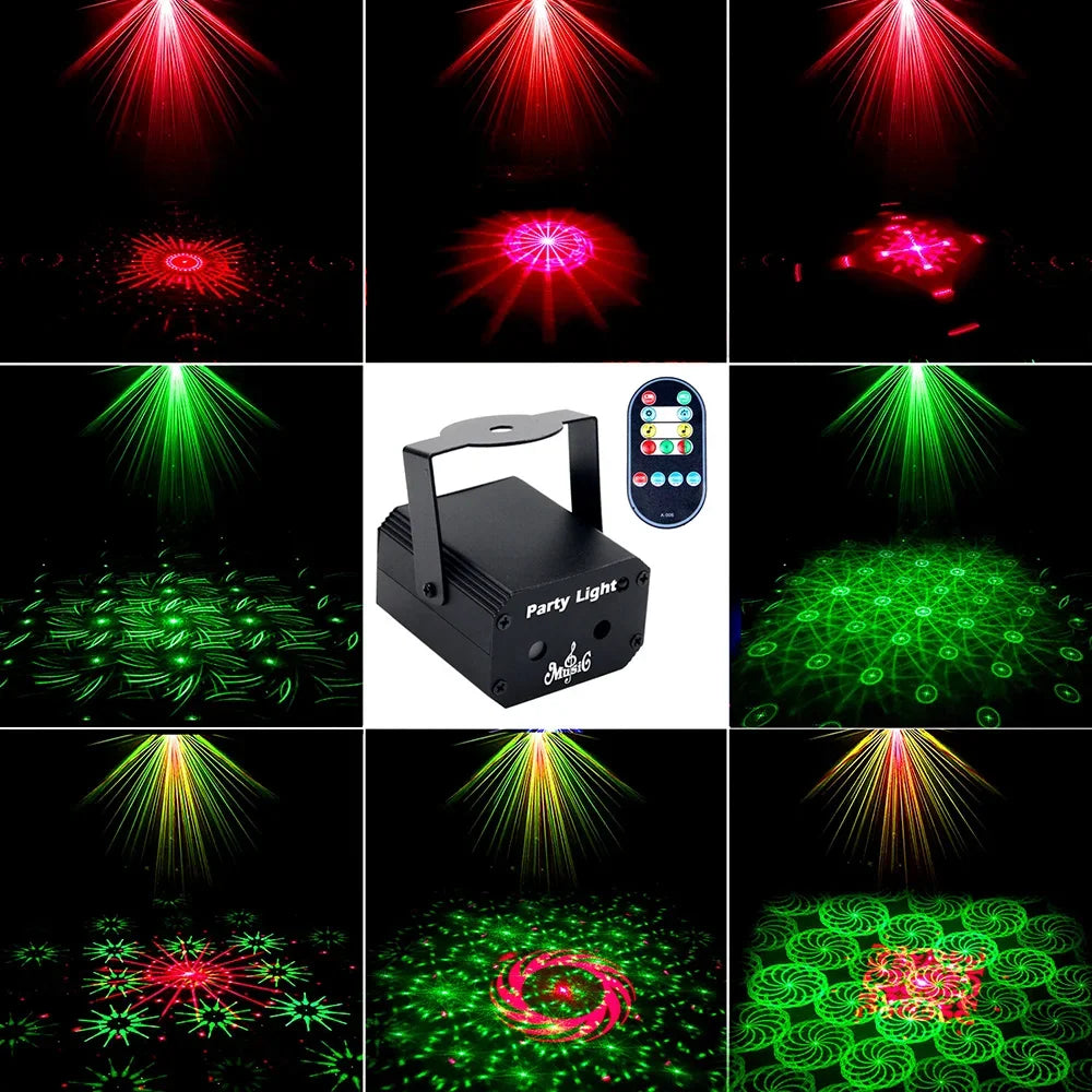 Mini Proyector Láser para Fiesta 32 Patrones