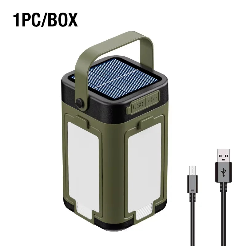 Lámpara LED Portátil con Carga Tipo-C para Camping y Exterior