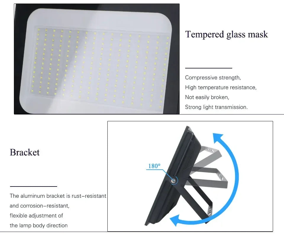 Reflector LED 100W-200W Impermeable para Exteriores 6500K
