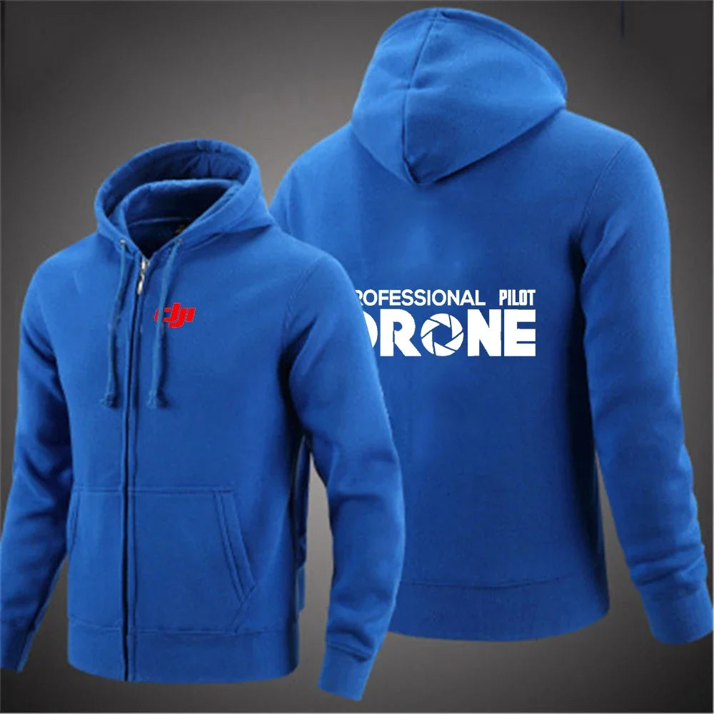 Sudadera con Capucha DJI Pilot para Hombre, Color Sólido
