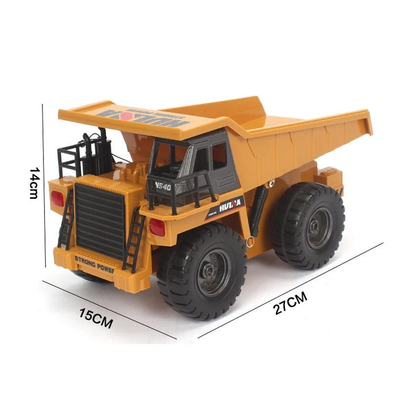 Camión Volquete RC 1:18 Control Remoto 6CH 2.4G Juguete Niños