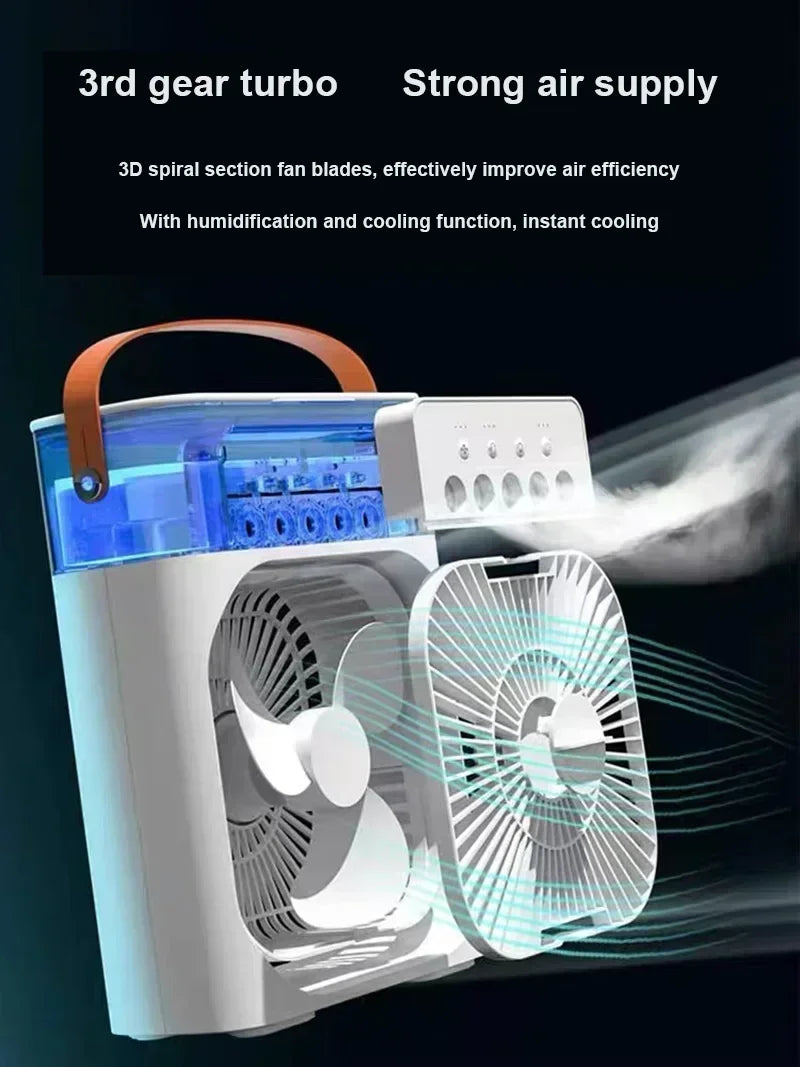 Ventilador Humidificador Portátil con 3 Velocidades
