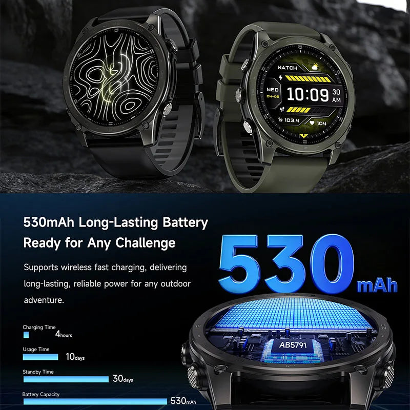 T8 Pro Reloj Inteligente AMOLED Brújula Altímetro
