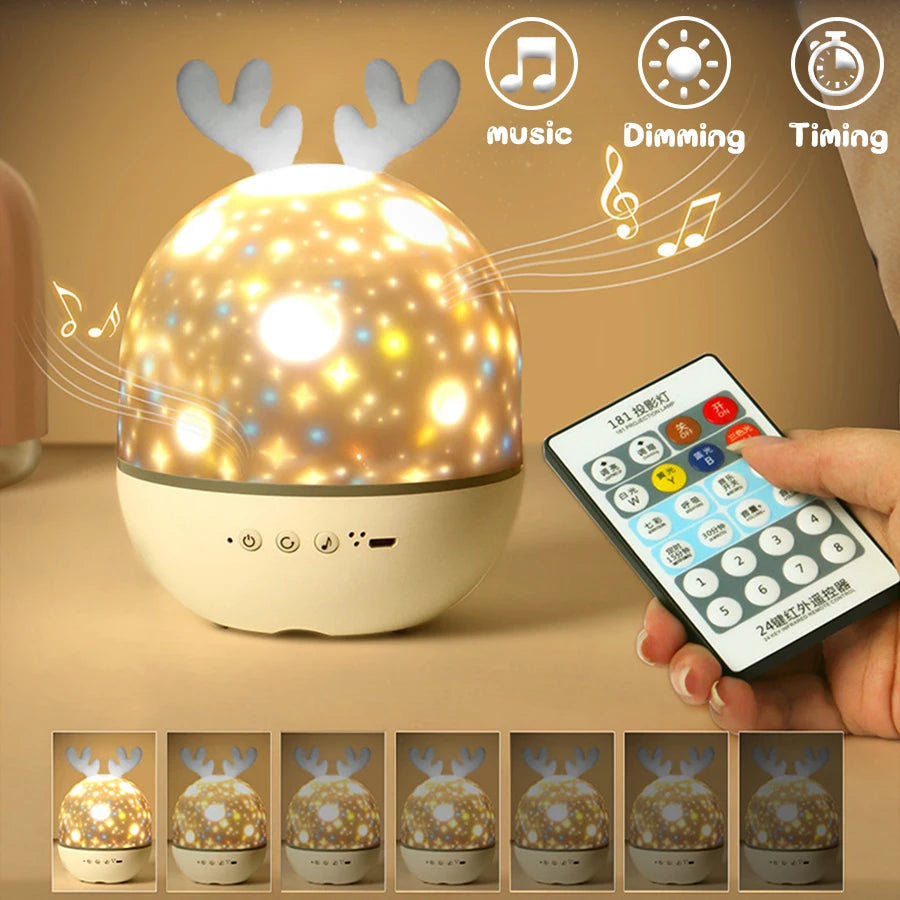Proyector de Galaxia Bluetooth Luz Nocturna para Niños