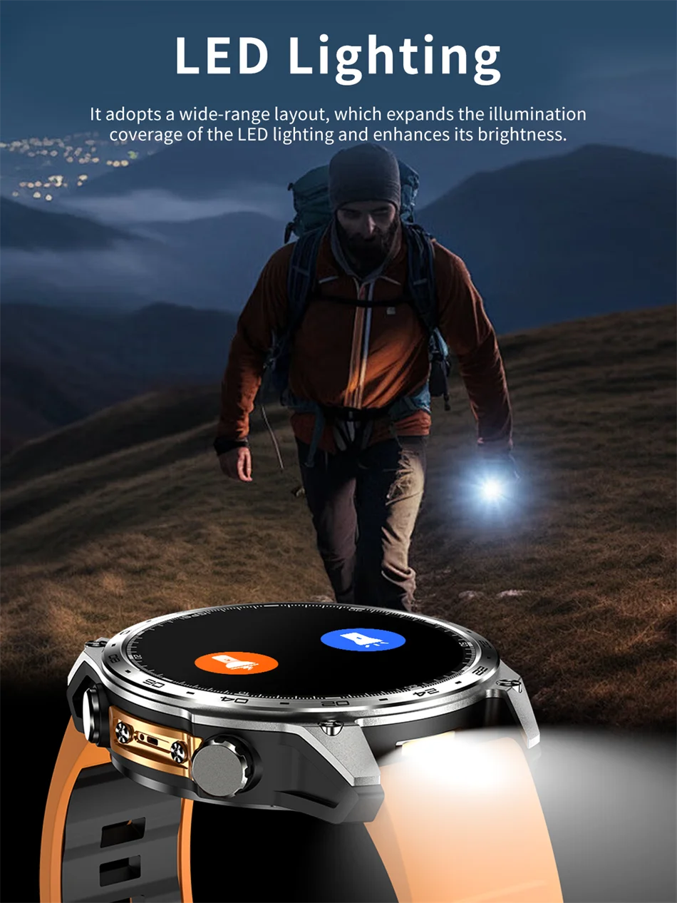 Reloj Inteligente HD300 Pro con GPS Offline, Memoria 4GB y Linterna