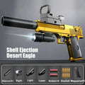 Pistola de juguete RG17 Desert Eagle con expulsión de casquillos, dardos de espuma, pistola de airsoft con silenciador, juego de disparos para niños, regalo para adultos.