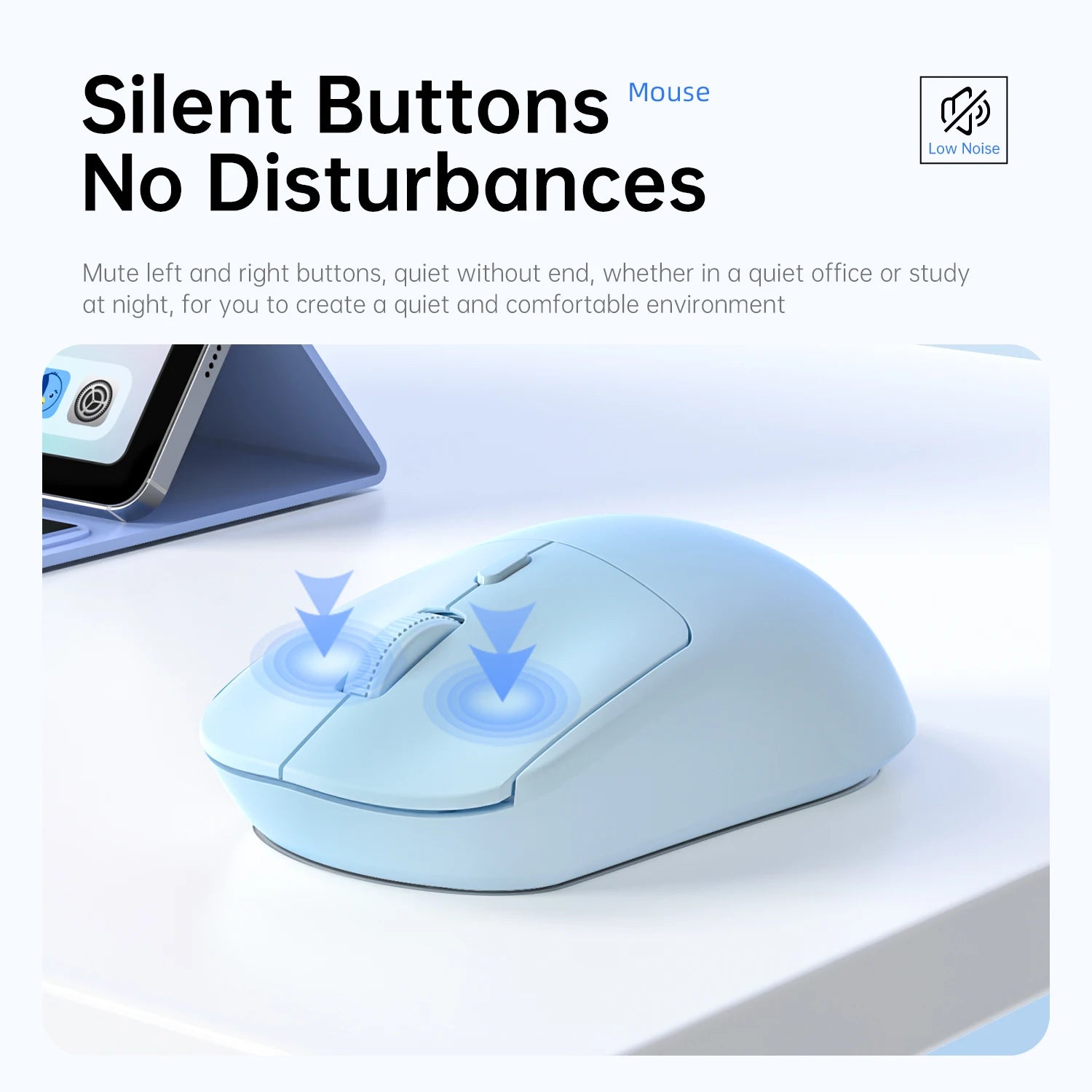 Ratón inalámbrico de 2,4G, USB, Bluetooth, ligero, 1600 DPI, ergonómico, silencioso, para juegos, Macbook, escritorio, portátil, iPad