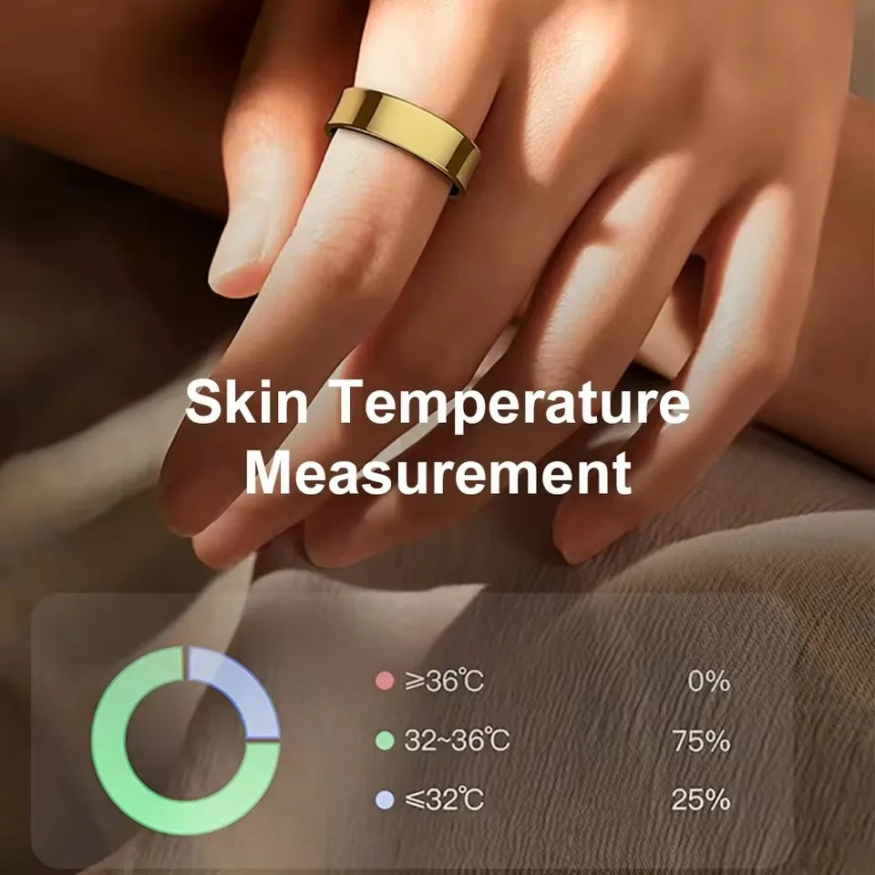 Anillo inteligente presión arterial monitoreo de salud del sueño modo multideporte smartring IP68 impermeable cuidado remoto hombres mujeres