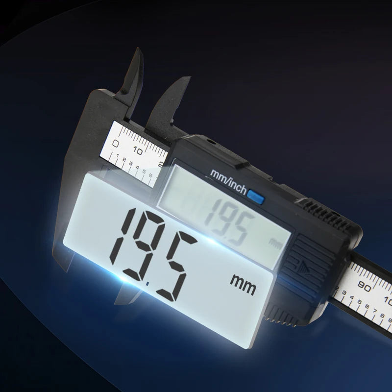 Calibrador de plástico pacômetro calibrador Digital regla electrónica Vernier calibre Digital herramienta de medición calibrador Digital micrómetro