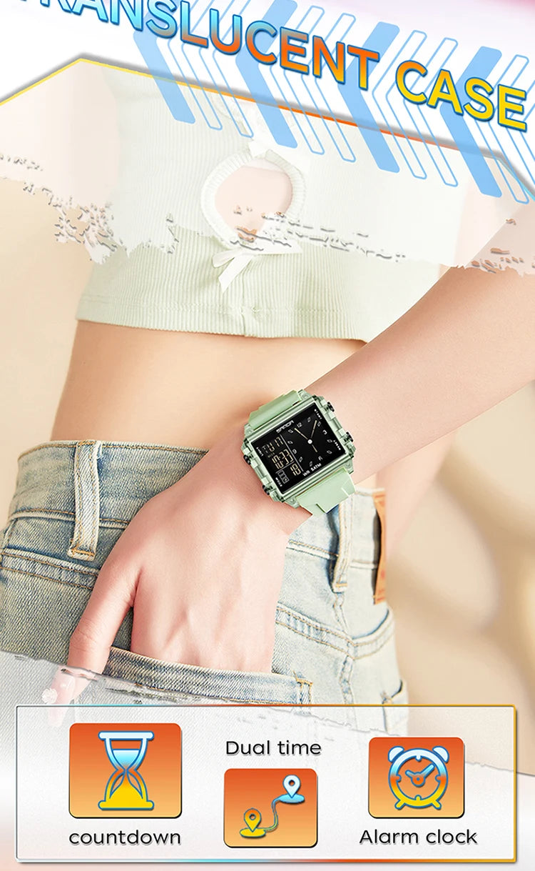 Reloj Digital SANDA Deportivo para Hombre Multifunción Luminoso