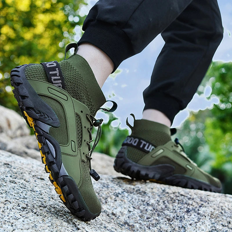Zapatos acuáticos para hombre 2023, zapatillas antideslizantes de secado rápido, zapatillas de montaña para senderismo, natación, zapatos acuáticos, zapatillas informales suaves para hombre, envío gratis