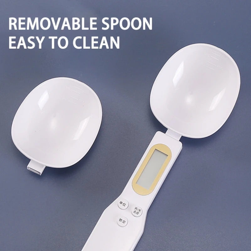 Cuchara de pesaje, báscula, herramienta de cocina casera, medición electrónica de café, alimentos, harina en polvo, hornear, medición Digital LCD ajustable
