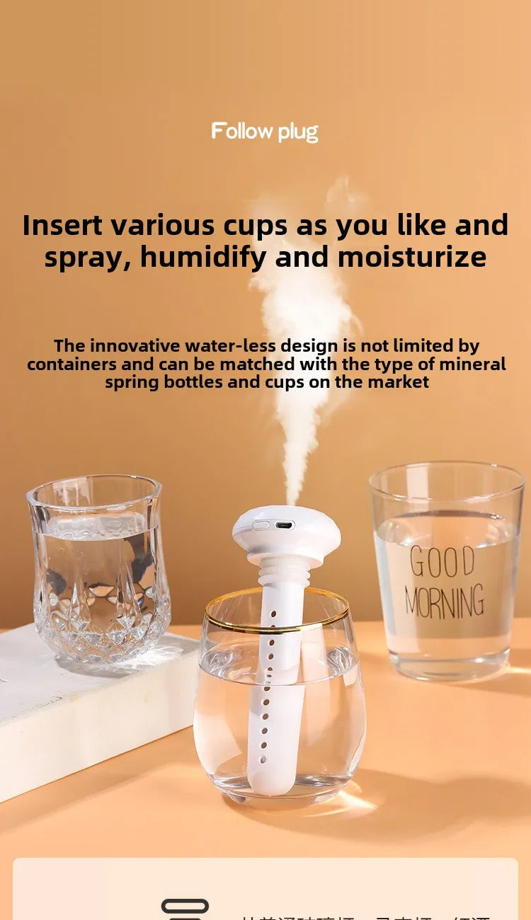 Humidificador ultrasónico X7 con difusor de aceites esenciales y carga USB