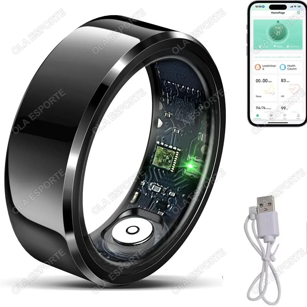Anillo Inteligente Monitor Salud y Sueño IP68