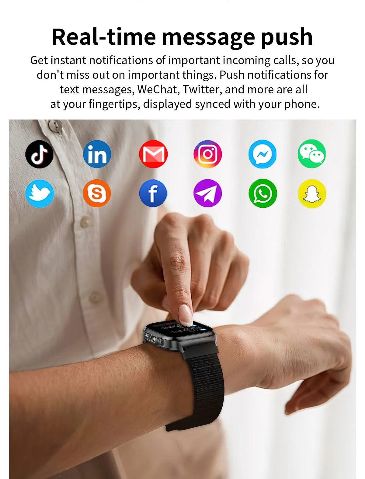 Reloj Inteligente Salud ECG+PPG Bluetooth