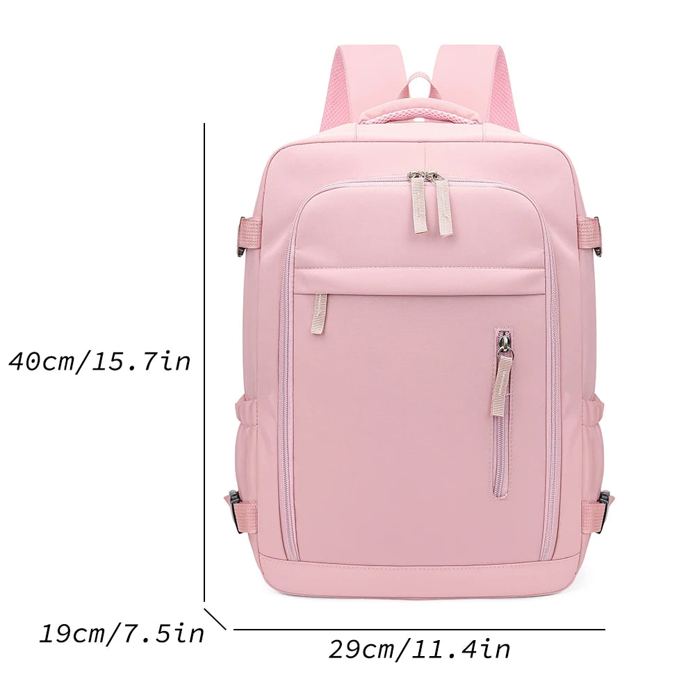 180 °     Mochila de Cabina Abierta, Bolsa de Nailon Aprobada por Aerolíneas con Compartimento para Zapatos para Viajes, Negocios y Fines de Semana