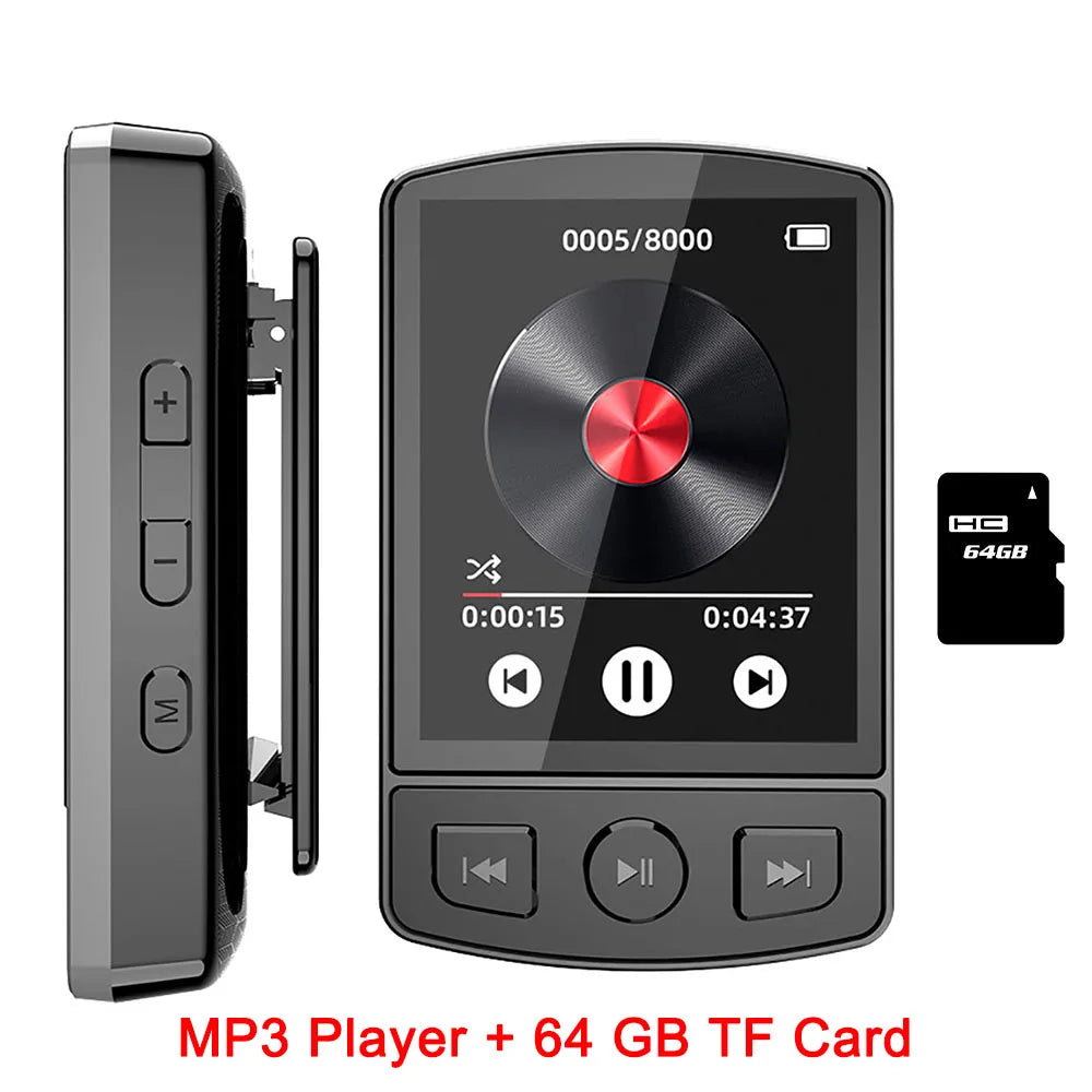 Walkman Deportivo MP3 Bluetooth 5.0 con Radio FM y Pantalla 1.8"