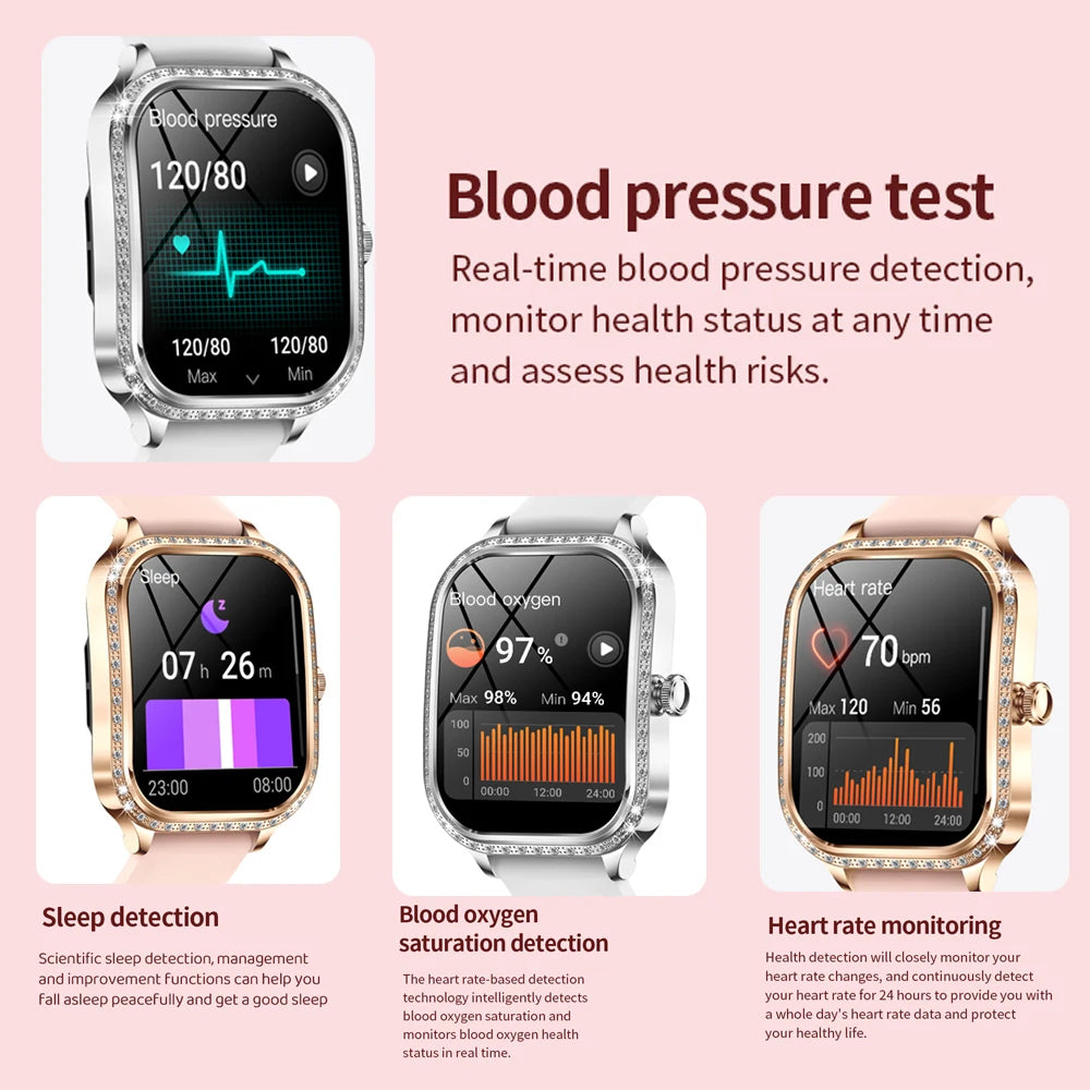 Reloj Inteligente Mujer HD 1.75 Fitness Bluetooth