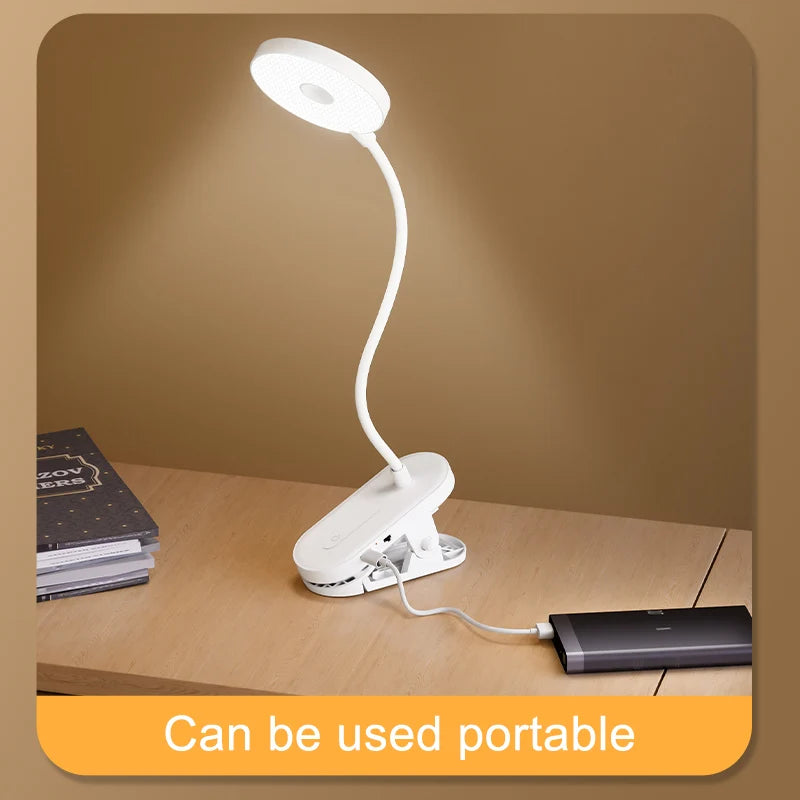 Lámpara LED de Escritorio con Clip, Atenuación y Timer