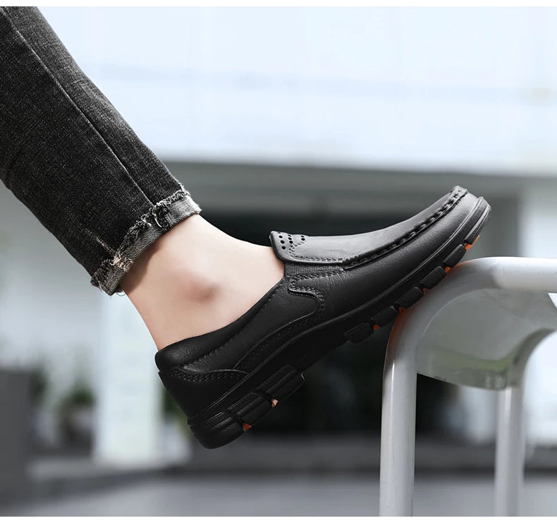 Zapatos de Chef Antideslizantes para Hombre — Suela EVA, Resistentes al Aceite